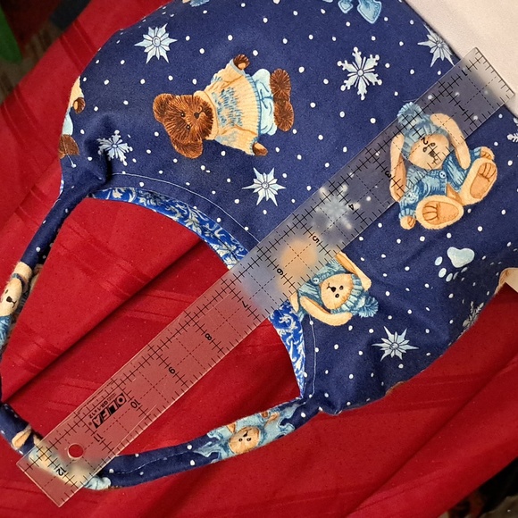 Snowflake * Teddybear Bunny Handbag Handmade Softform Machine Washable BG220 - Picture 11 of 13